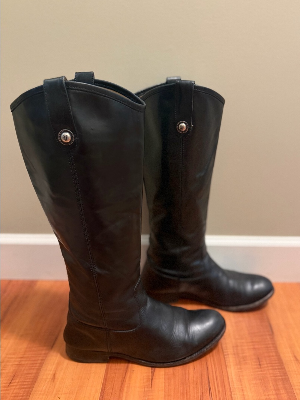 Frye Black Melissa Button Boots